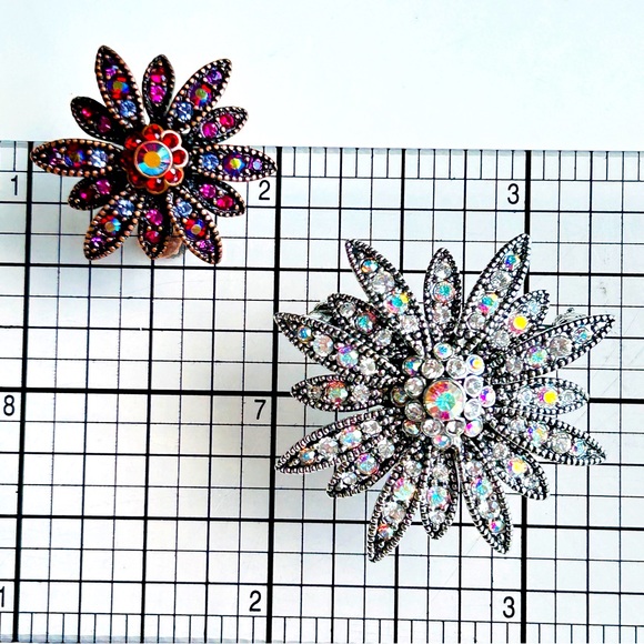 Vintage QVC Joan Rivers Classics Collection Starburst Earring Lot - Picture 8 of 13